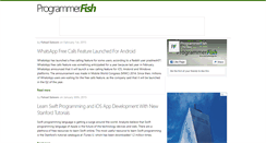 Desktop Screenshot of programmerfish.com